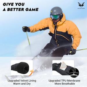 Good Supplier Fully Customized Made Durable Lightweight Hand Protection Anti-Slip Grip Heated Waterproof Breathable <b>Ski</b> <b>Gloves</b> - Product Image 5