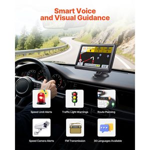Navigatore GPS per Auto con Schermo Touch da 7 Pollici, Aggiornamenti Mappe a Vita e Guida Vocale Passo dopo Passo, Sistema di Navigazione GPS da 16GB - Product Image 3