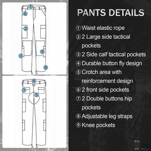 Ensemble veste et pantalon de camouflage de qualité supérieure pour la chasse, la randonnée et les aventures en plein air - Fabricant, vente en gros - Product Image 5