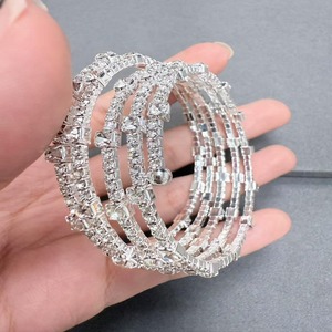High Quality Moissanite Diamond <b>Bangle</b> <b>Bracelet</b> for Women with Luxury Sparkling Stones Available For Sale - Product Image 3
