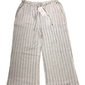 Pantalones de mujer de cintura alta con estampado de verano transpirable suave, pantalones largos informales con cierre de cintura elástica con pierna ancha para ropa de calle - Product Image 1