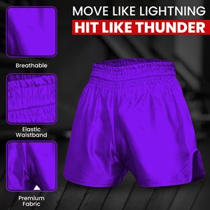 Shorts de boxe unisexes sur mesure OEM, arts martiaux, karaté, sublimation, ceinture élastique en satin, vente en gros, usine OEM, lot en gros - Product Image 4