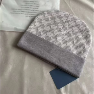 2026 Fashion Warm Damier Outdoor Skull <b>Cap</b> <b>for</b> <b>Men</b> Women Heritage Designer <b>Winter</b> Unisex Black Knitted Beanie - Product Image 4