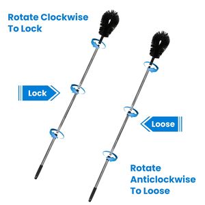 10.5FT <b>Telescoping</b> Handle Rain Gutter Cleaner Tool Extendable Gutter Cleaning <b>Brush</b> From Ground 2 Safety Gloves Product Category - Product Image 6