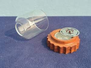 Quemador de Incienso con Base de Madera y Cúpula de Vidrio para Aromaterapia - Product Image 4