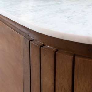 Soporte para TV Vandana Cresta Zentrix en madera de mango y mármol Siena - Product Image 3