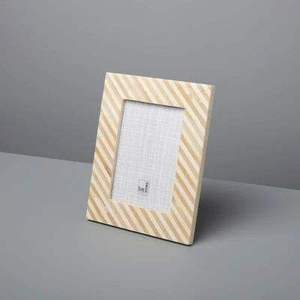 Handmade Customizable Natural Sheen Horn Bone Inlay MDF <b>Vintage</b> <b>Picture</b> <b>Frames</b> with Resin Faux Horn Mosaic Border Custom Size - Product Image 6