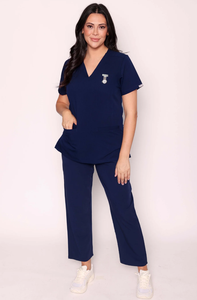 Conjunto de Uniformes Médicos Antiestáticos, Resistentes a Líquidos, Ecológicos, Transpirables, Unisex, con Tecnología de Detección de Agujas, para Uso Hospitalario, OEM - Product Image 2