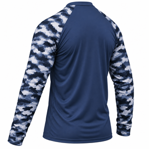 Custom Men Fishing Shirt Long Sleeve <b>UV</b> Sun <b>Protection</b> Outdoor Construction Workwear Shirt Custom Mens Performance Jersey - Product Image 6