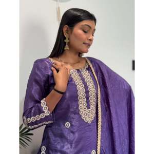 Hermosa parte superior e inferior de ropa de fiesta con Conjunto elegante de tamaño Dupatta XL - Product Image 1