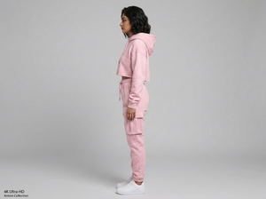 Survêtement moulant personnalisé pour femme, 100 % coton épais, haute qualité, style streetwear, nouvelle mode, vente en gros - Product Image 3