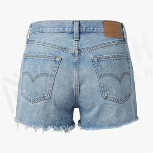 Jean court sexy en denim pour femme – Design tendance, couleur personnalisable, qualité supérieure, style streetwear décontracté pour l'été - Product Image 2
