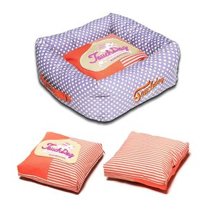 Cuccia per Cani alla Moda con Motivo a Pois e Righe, Facile da Lavare, Comoda e Pratica - Product Image 2