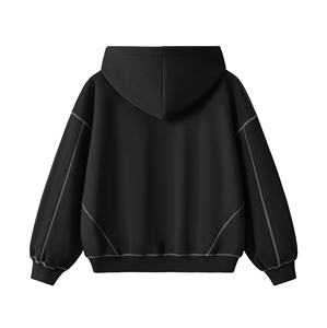 Premium Essential Contrast Stitched Hoodie Oversized <b>Drop</b> Shoulder Hooded Sweatshirt OEM ODM - Product Image 6