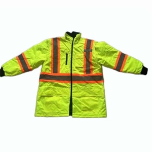 Orange Colored Reflective Softshell <b>Waterproof</b> Safety Jackets Hi Visibility Traffic Security Construction <b>Work</b> Wear Jackets - Product Image 5