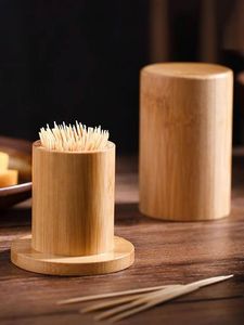 Porte-cure-dents en bois massif, petit conteneur de rangement pour table, pour la maison, la cuisine, la salle à manger, le comptoir du restaurant - Product Image 3