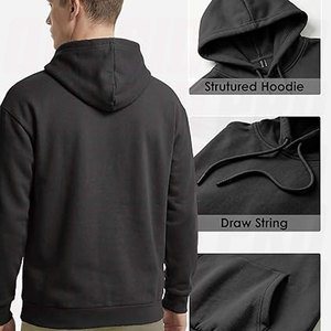 Premium Cotton <b>Polyester</b> Pullover <b>Hoodies</b> for Men Women Midweight Fleece Hooded Sweatshirts Kangaroo Pocket Custom Embroidery - Product Image 2