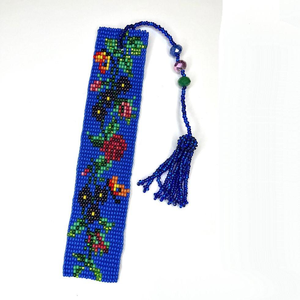 Marque-pages modernes écologiques brodés de perles colorées, motifs et couleurs personnalisés, broderie de luxe pour cadeau - Product Image 6