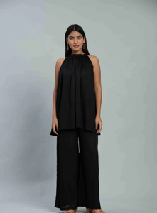 ชุดเซ็ตคอร์ดเน็คสีดำแบบผูกคอ - Product Image 3