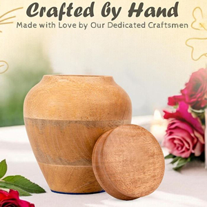 Handcrafted Memorial Wooden Urn Box Custom Engraved Wooden Ashes Urn Wooden Cremation Urn for Family Memorials by AYAANS - Product Image 5