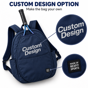 Mochila Personalizada para Raquetas de Squash con Compartimento Frontal Abierto, Bolsillos Laterales, Cierres Dobles y Bolsa para Equipo - Product Image 6