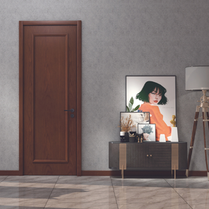 Porte CAESAR DOOR au design minimaliste en bois composite WPC, imperméable, résistante à la moisissure, à ouverture poussoir pour entrée, salon, chambre, maisons - Product Image 2