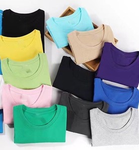 Camisetas de Manga Corta para Hombre, 180G, Algodón, Color Sólido, con Logotipo Personalizado Bordado, Precio de Fábrica CN Bangladesh, OEM - Product Image 5