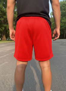 กางเกงขาสั้นผู้ชายพิมพ์ลายแบบซับลิเมชั่นทั้งตัว เอวสูง ยางยืด ผ้าโพลีเอสเตอร์/คอตตอน ตาข่าย แห้งเร็ว ระบายอากาศดี สไตล์สตรีทแฟชั่น - Product Image 6