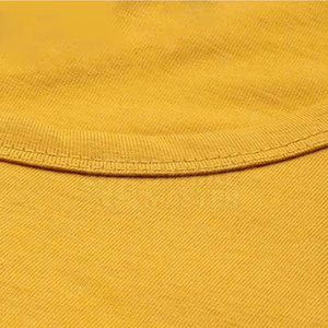 เสื้อกล้ามผู้ชายถักนิตติ้ง 100% ผ้าฝ้าย สีเหลือง สีน้ำเงิน คอกลม ระบายอากาศได้ดี เสื้อแขนกุดลำลอง - Product Image 4