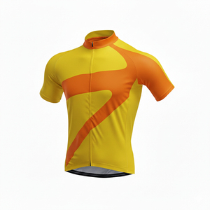 Men Short Sleeve <b>Cycling</b> Jersey Black White Color Blocking Fitted Zipper Closure Moisture Wicking Breathable Summer Wear - Product Image 3