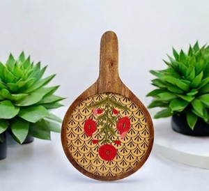 Plato de Madera para Servir Pizza con Diseño Impreso en Esmalte, Precio de Fábrica al por Mayor, Decoración para el Hogar, Hoteles y Restaurantes - Product Image 6