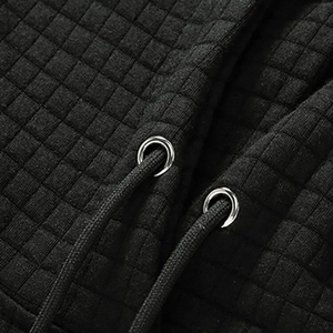 Nuevas sudaderas con capucha extragrandes personalizadas para hombre, de color negro sólido, fabricante de sudaderas con capucha OEM, proveedor de Pakistán - Product Image 5