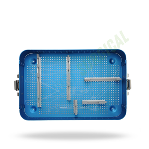 Contenedor de Esterilización para Placa de Costillas, Caja de Almacenamiento Manual de Aluminio para Instrumentos Quirúrgicos, Estuche para Autoclave con Diseño Perforado - Product Image 6