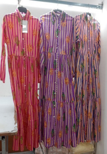 Robe tendance en coton imprimé, légère, décontractée pour l'été, pour femmes, vente en gros - Product Image 4