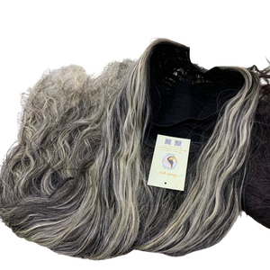 Extensiones de trama de alta calidad Cabello humano vietnamita Natural ondulado Natural Negro resaltar U parte Pelucas - Product Image 1