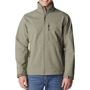 Veste de pluie pour homme vert olive, col montant, fermeture éclair, coupe-vent, décontractée, pour l'extérieur, coupe régulière, couleur unie, imperméable - Product Image 6