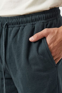 Shorts en coton respirants à taille élastique pour l'été et l'hiver, séchage rapide, écologiques, longueur genou, couture machine - Product Image 2