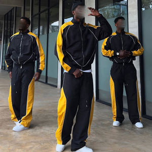 Customized Windbreaker Tracksuit Sets <b>Women</b> 2 Piece Patchwork Lightweight Nylon Zipper Cropped <b>Jacket</b> <b>Women</b> Set - Product Image 3