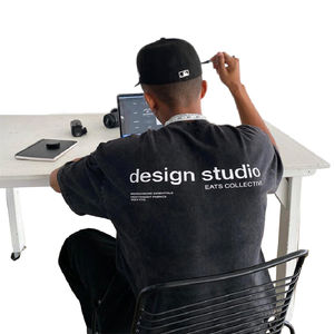 Camiseta de Hombre con Logotipo Personalizado, Tejido Grueso, 100% Algodón, Estilo Urbano, Marca Privada OEM - Product Image 2