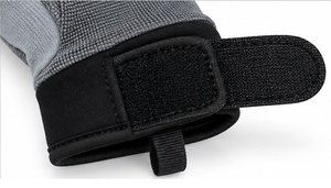 Guantes de Ciclismo Personalizados en Gris y Negro para Hombre, Ligeros, para Deportes al Aire Libre, Motociclismo, con Correa de Muñeca Ajustable - Product Image 3