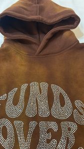 Top Selling Streetwear Regular Sleeve <b>Rhinestone</b> <b>Hoodie</b> Fashionable Acid Wash Pullover <b>Hoodie</b> - Product Image 5