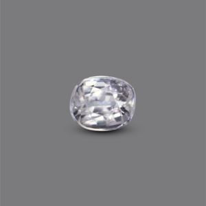Loose 4.1 Carat White Zircon Gemstone for Fine Jewelry Lab Created 20mm Diameter - Product Image 1