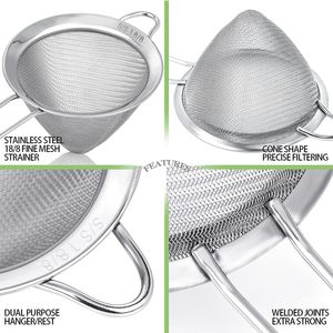 Nouvelle arrivée Passoire à thé en acier inoxydable écologique avec poignée Logo personnalisé pour cuisine Barware Meilleur grossiste - Product Image 2