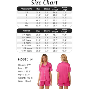 \Pink Satin Short Sleeve <b>Pajama</b> Loose Fit Women Night <b>Suit</b> Short Sleeve Crew Neck Shorts Set Elastic Waist Home - Product Image 5