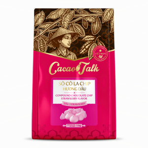 Pépites de chocolat composées à la fraise et au cacao HALAL pour la production alimentaire de biscuits et gâteaux de boulangerie, 1KG, personnalisation de marque, livraison mondiale - Product Image 1