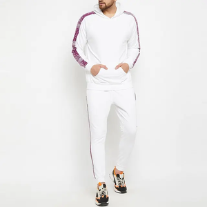 Ensemble de survêtement unisexe décontracté imprimé, sweat à capuche et pantalon de jogging, style streetwear, taille adulte, collection hiver 100% coton - Product Image 1