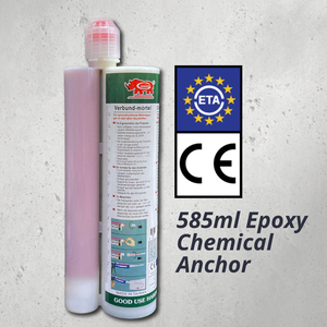 High Temperature Double Components Cartridge Injection Epoxy Chemical Anchor 400/585ml Can Be Applied Dry Wet Surfaces for - Product Image 1