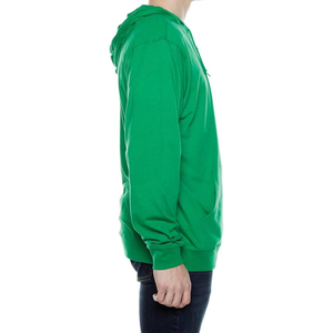 Sweat à capuche zippé oversize de haute qualité pour homme, style streetwear, épaules tombantes, impression en relief, logo brodé personnalisable, matière polaire - Product Image 1