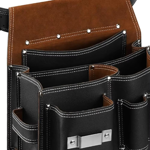 Sac à outils en cuir multi-couleurs très résistant, fabriqué au Pakistan, pour les constructeurs, de haute qualité, best-seller, service OEM - Product Image 3