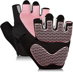 Gants de sport unisexes mi-doigts en polyester respirant pour la musculation, le fitness, l'exercice et le cyclisme - Product Image 6